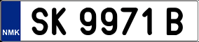Truck License Plate